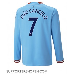 Manchester City Joao Cancelo #7 Hemma Matchtröja 2022-23 Långärmad